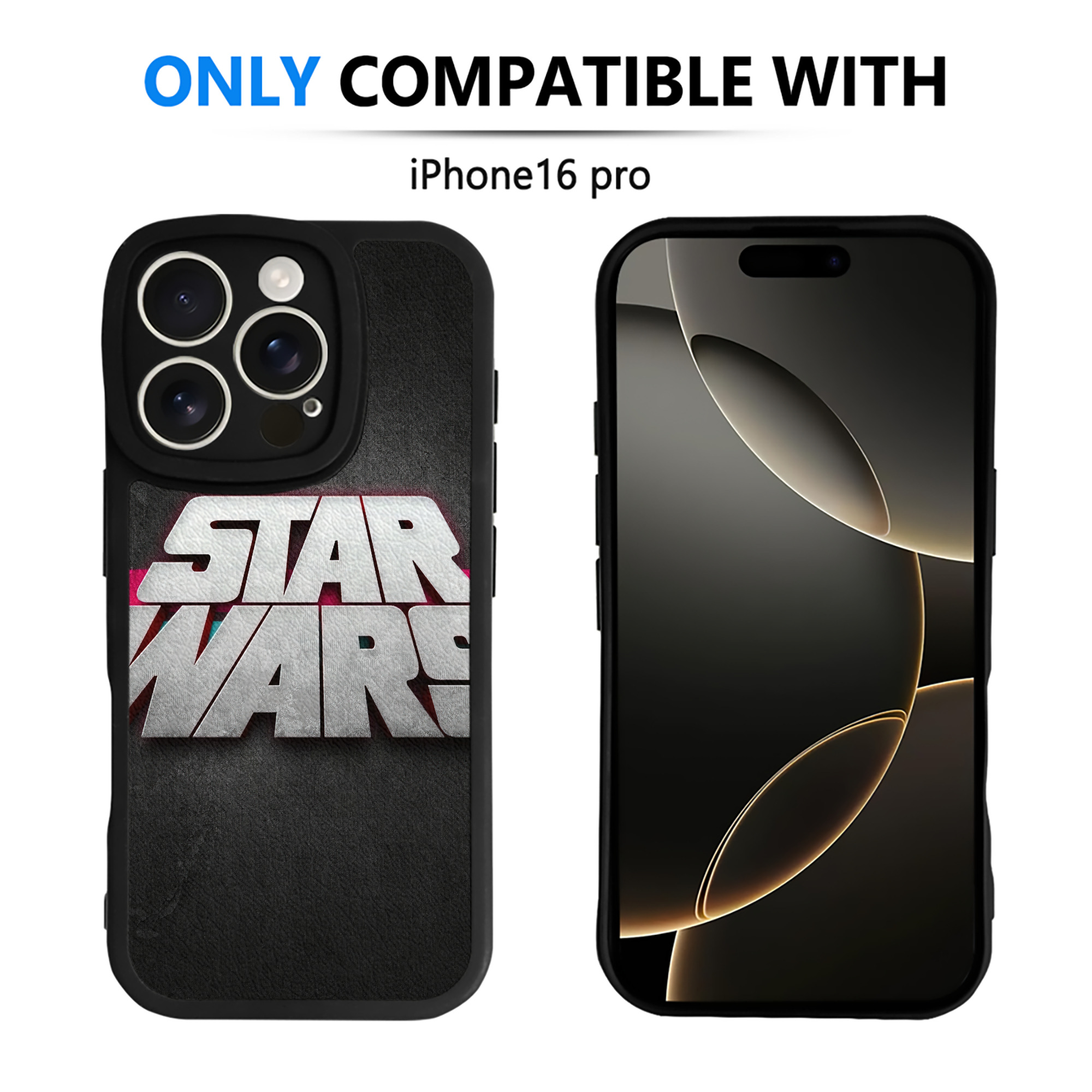 （画像用） スター・ウォーズ Star Wars 【iPhone 16シリーズ対応】シリコンスマホケース（レザー調） 材質：シリコン